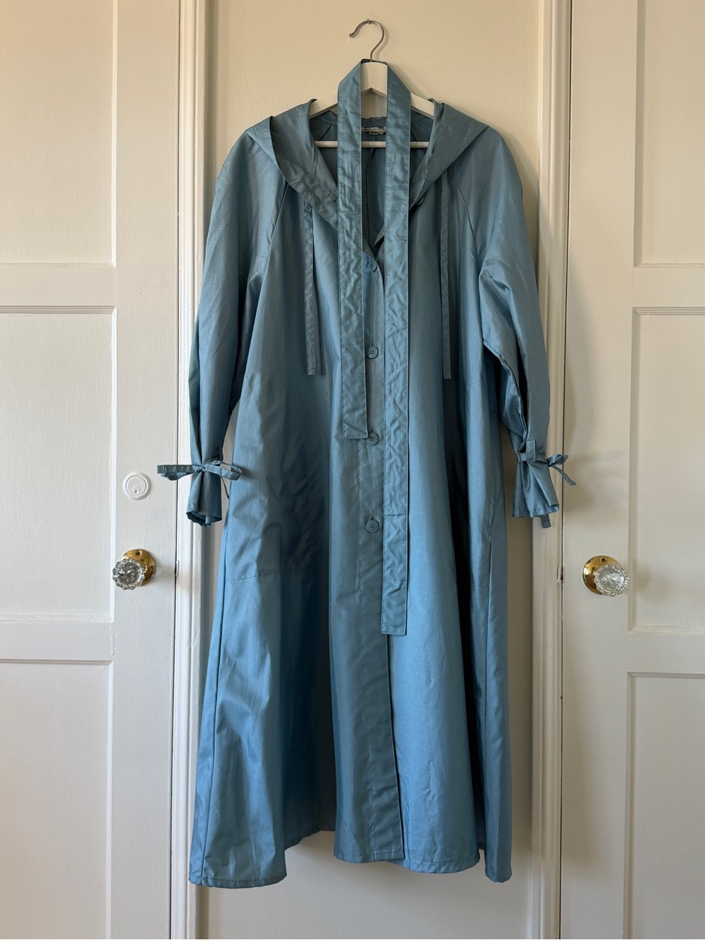 Vintage blue lightweight hooded jacket - Picture 2 of 6